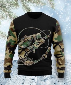 Fishing Dad Christmas Wool Sweater