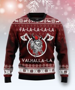 Fa-la-la-la Valhalla-la Viking Christmas Wool Sweater