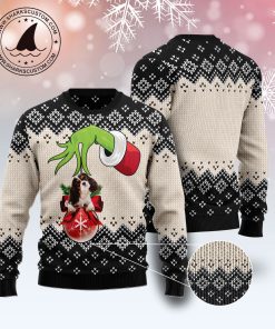 Cavalier King Charles Spaniel Xmas Ball Christmas Wool Sweater