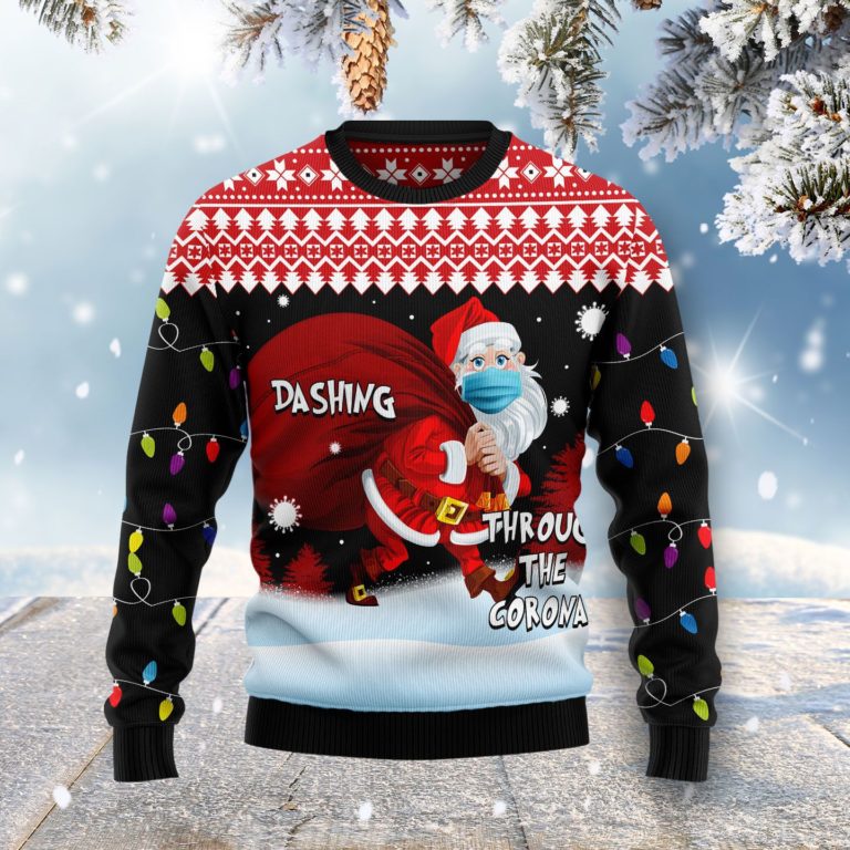 Dashing Through The Corona Christmas Wool Sweater