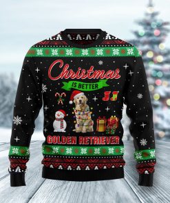 Christmas is better with Golden Retriever Christmas Wool Sweater Christmas is better with Golden Retriever Christmas Wool Sweater