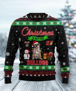 Christmas is better with Bulldog Christmas Wool Sweater Christmas is better with Bulldog Christmas Wool Sweater