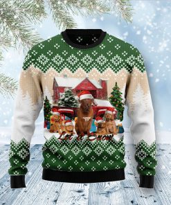 Dogue-de Bordeaux Let It Snow Christmas Wool Sweater Dogue-de Bordeaux Let It Snow Christmas Wool Sweater