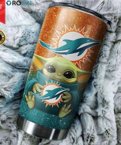 Baby Yoda Hug Miami Dolphins 20oz Tumbler Baby Yoda Hug Miami Dolphins 20oz Tumbler