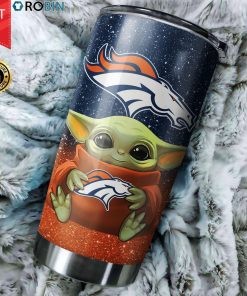 Baby Yoda Hug Denver Broncos 20oz Tumbler Baby Yoda Hug Denver Broncos 20oz Tumbler