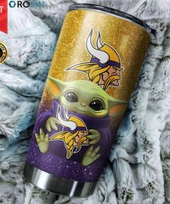 Baby Yoda Hug Minnesota Vikings 20oz Tumbler Baby Yoda Hug Minnesota Vikings 20oz Tumbler