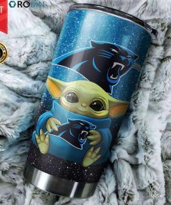 Baby Yoda Hug Carolina Panthers 20oz Tumbler Baby Yoda Hug Carolina Panthers 20oz Tumbler