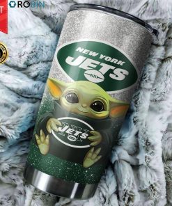 Baby Yoda Hug New York Jets 20oz Tumbler Baby Yoda Hug New York Jets 20oz Tumbler