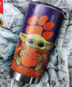 Baby Yoda Hug Clemson Tigers 20oz Tumbler Baby Yoda Hug Clemson Tigers 20oz Tumbler