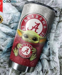 Baby Yoda Hug Alabama Crimson Tide 20oz Tumbler Baby Yoda Hug Alabama Crimson Tide 20oz Tumbler