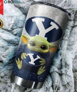Baby Yoda Hug BYU Cougars 20oz Tumbler Baby Yoda Hug BYU Cougars 20oz Tumbler