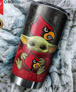 Baby Yoda Hug Louisville Cardinals 20oz Tumbler Baby Yoda Hug Louisville Cardinals 20oz Tumbler