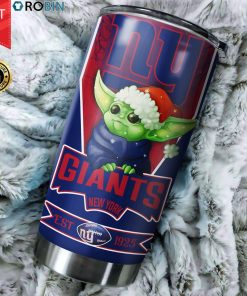 Christmas Baby Yoda New York Giants NFL 20oz Tumbler Christmas Baby Yoda New York Giants NFL 20oz Tumbler