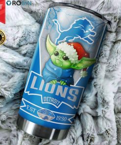 Christmas Baby Yoda Detroit Lions NFL 20oz Tumbler Christmas Baby Yoda Detroit Lions NFL 20oz Tumbler