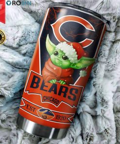 Christmas Baby Yoda Chicago Bears NFL 20oz Tumbler Christmas Baby Yoda Chicago Bears NFL 20oz Tumbler