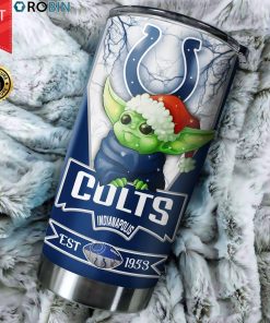 Christmas Baby Yoda Indianapolis Colts NFL 20oz Tumbler Christmas Baby Yoda Indianapolis Colts NFL 20oz Tumbler