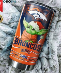 Christmas Baby Yoda Denver Broncos NFL 20oz Tumbler Christmas Baby Yoda Denver Broncos NFL 20oz Tumbler