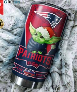 Christmas Baby Yoda New England Patriots NFL 20oz Tumbler Christmas Baby Yoda New England Patriots NFL 20oz Tumbler