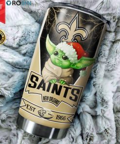 Christmas Baby Yoda New Orleans Saints NFL 20oz Tumbler Christmas Baby Yoda New Orleans Saints NFL 20oz Tumbler