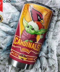 Christmas Baby Yoda Arizona Cardinals NFL 20oz Tumbler Christmas Baby Yoda Arizona Cardinals NFL 20oz Tumbler