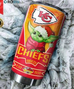 Christmas Baby Yoda Kansas City Chiefs NFL 20oz Tumbler Christmas Baby Yoda Kansas City Chiefs NFL 20oz Tumbler