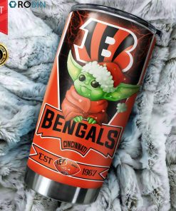 Christmas Baby Yoda Cincinnati Bengals NFL 20oz Tumbler Christmas Baby Yoda Cincinnati Bengals NFL 20oz Tumbler