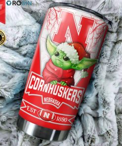 Christmas Baby Yoda Nebraska Cornhuskers NCAA 20oz Tumbler Christmas Baby Yoda Nebraska Cornhuskers NCAA 20oz Tumbler