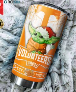 Christmas Baby Yoda Tennessee Volunteers NCAA 20oz Tumbler Christmas Baby Yoda Tennessee Volunteers NCAA 20oz Tumbler
