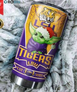 Christmas Baby Yoda LSU Tigers NCAA 20oz Tumbler Christmas Baby Yoda LSU Tigers NCAA 20oz Tumbler