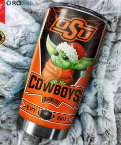 Christmas Baby Yoda Oklahoma State Cowboys NCAA 20oz Tumbler Christmas Baby Yoda Oklahoma State Cowboys NCAA 20oz Tumbler