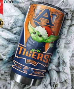 Christmas Baby Yoda Auburn Tigers NCAA 20oz Tumbler