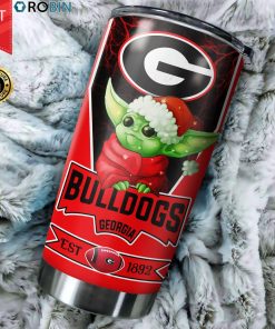 Christmas Baby Yoda Georgia Bulldogs NCAA 20oz Tumbler Christmas Baby Yoda Georgia Bulldogs NCAA 20oz Tumbler