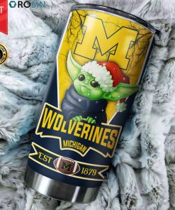Christmas Baby Yoda Michigan Wolverines NCAA 20oz Tumbler Christmas Baby Yoda Michigan Wolverines NCAA 20oz Tumbler