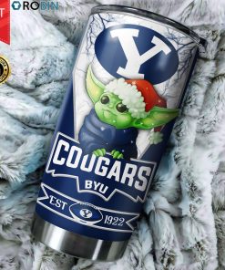 Christmas Baby Yoda BYU Cougars NCAA 20oz Tumbler Christmas Baby Yoda BYU Cougars NCAA 20oz Tumbler