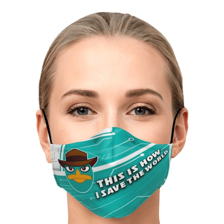 This Is How I Save The World Perry The Platypus Face Mask With PM2.5 Filters