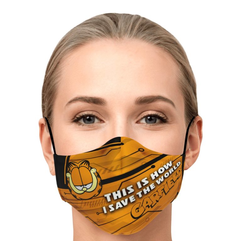 This Is How I Save The World Garfield Face Mask With PM2.5 Filters