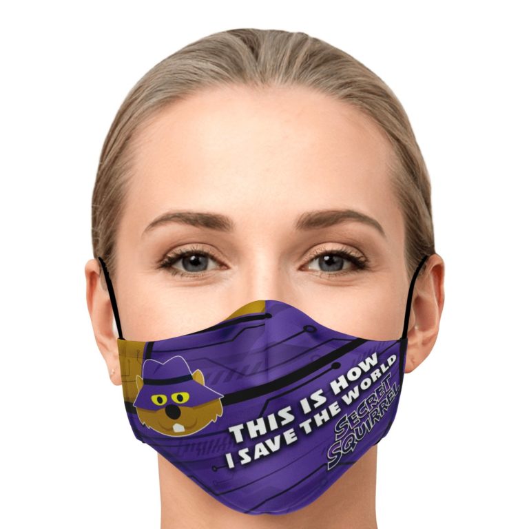 This Is How I Save The World Secret Squirrel Face Mask With PM2.5 Filters
