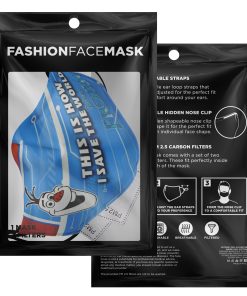 This Is How I Save The World Olaf Face Mask With PM2.5 Filters