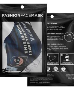 This Is How I Save The World Violet Parr Disney Face Mask With PM2.5 Filters
