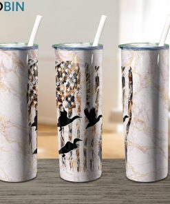 Duck Huntingdeer Flag American 17oz Tumbler