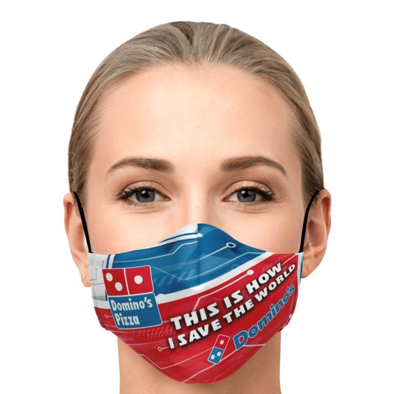 This Is How I Save The World Dominos Pizza Face Mask With PM2.5 Filters