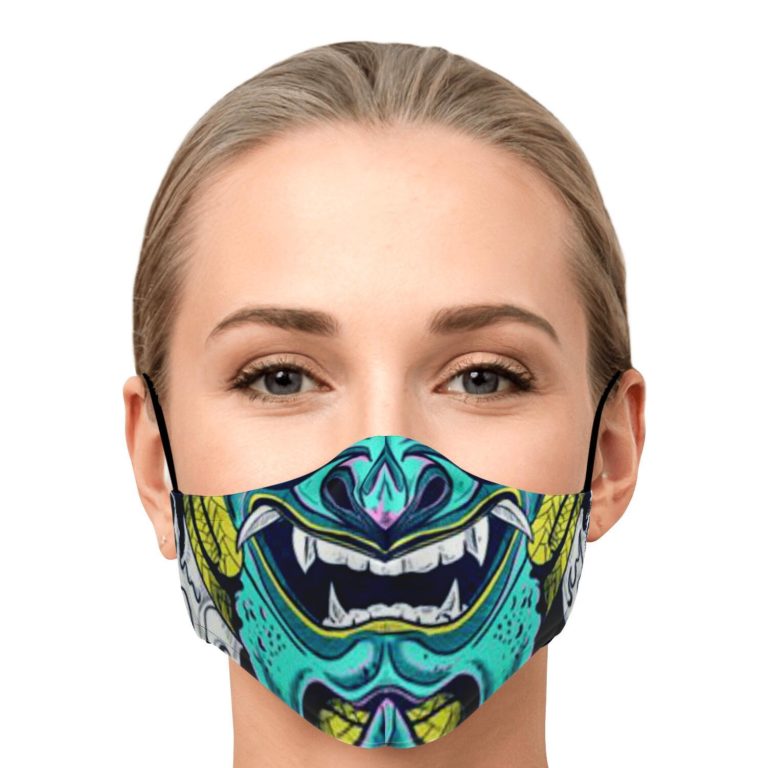 Samurai Demon Face Mask With PM2.5 Filter