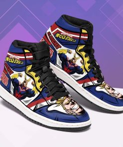 All Might Symbol of Peace Skill My Hero Academia Jordan 1 High Sneaker