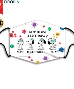 Snoopy How To Use A Face Mask + PM2.5 Filter Face Mask + PM2.5 Filter