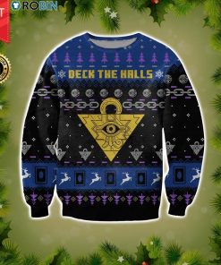 Yu-Gi-Oh Deck The Halls Ugly Christmas Wool Sweater