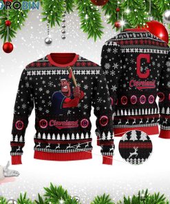 Cleveland Indians 3D Print Christmas Woollen Sweater Cleveland Indians 3D Print Christmas Woollen Sweater