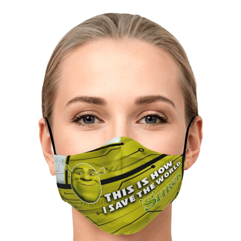 This Is How I Save The World Shrek Face Mask With PM2.5 Filters