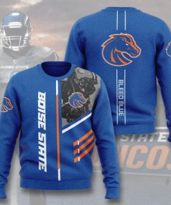Boise State Broncos Bleed Blue Full Printed Sweater
