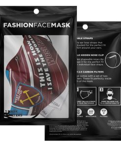 This Is How I Save The World West Ham Face Mask With PM2.5 Filters
