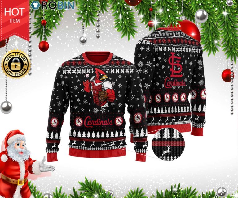 St. Louis Cardinals 3D Printed Ugly Christmas Wool Sweater